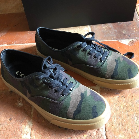 NIB Coach Tennis Camo shoes green Camo shoes sz 10 - Picture 7 of 7